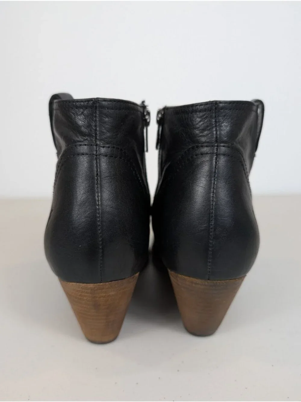 Frye reina black leather booties women's size 11M